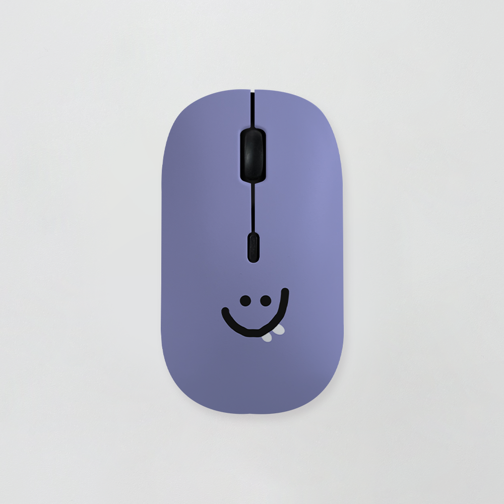 [무소음 마우스] 올리 보라 얼굴 . 마우스 블루투스마우스 노트북 무소음 무선 디자인마우스