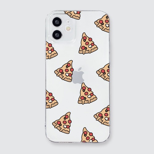 (변색없는 케이스) 올리 피자 패턴 . 아이폰케이스
